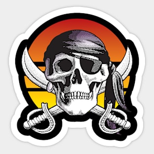 Pirate Shirt - Jolly Roger Sticker